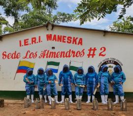 70 familias campesinas y víctimas en el Bajo Cauca le apuestan a la apicultura como alternativa económica en armonía con el medio ambiente
