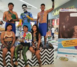 Con un Body Art, indígenas Embera dieron a conocer su cultura ancestral en Montería
