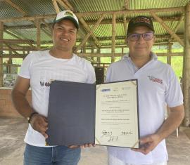 Jóvenes beneficiarios del Programa Colombia Sostenible recibieron reconocimiento nacional a la Excelencia Empresarial Agropecuaria